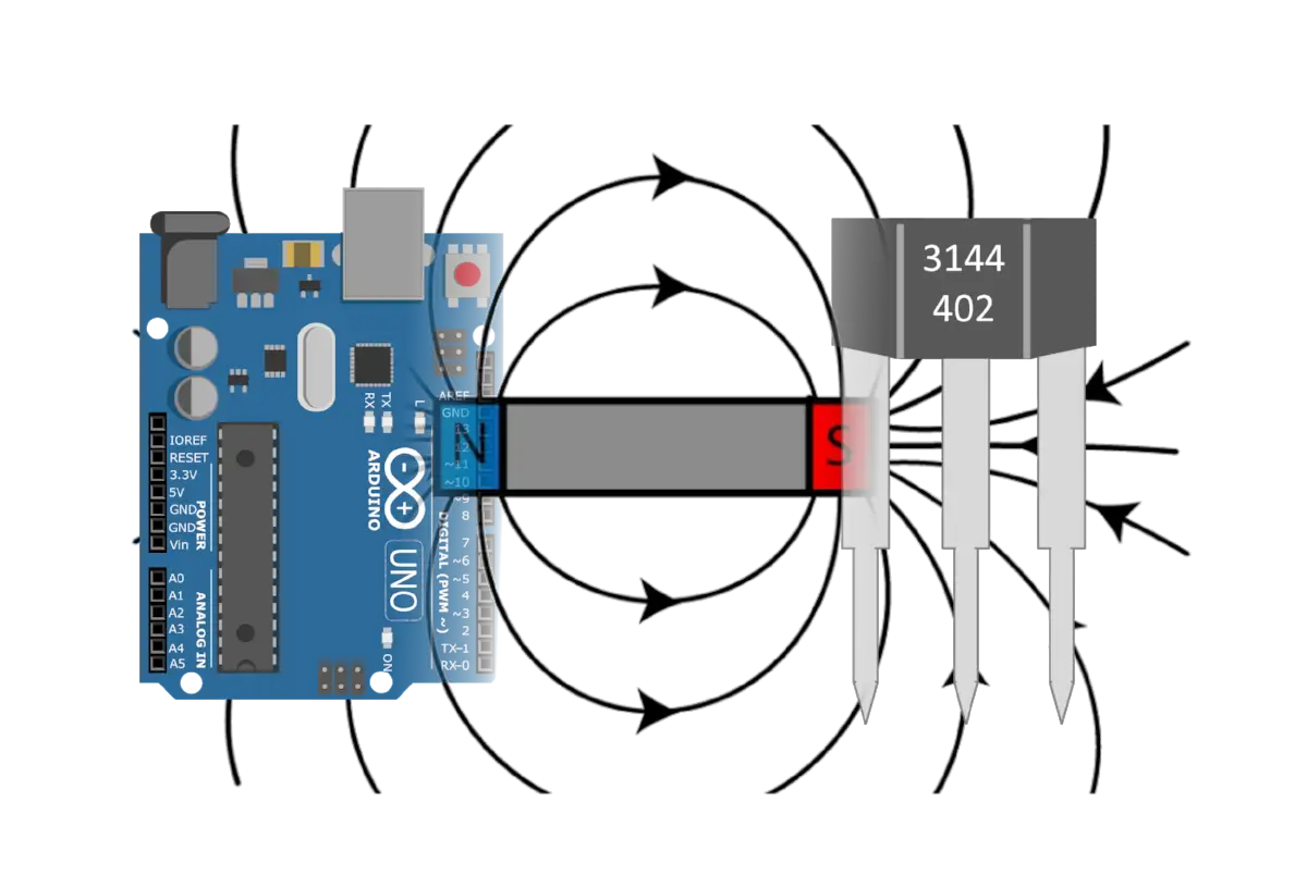 A3144 Hall Effect RPM Sensor