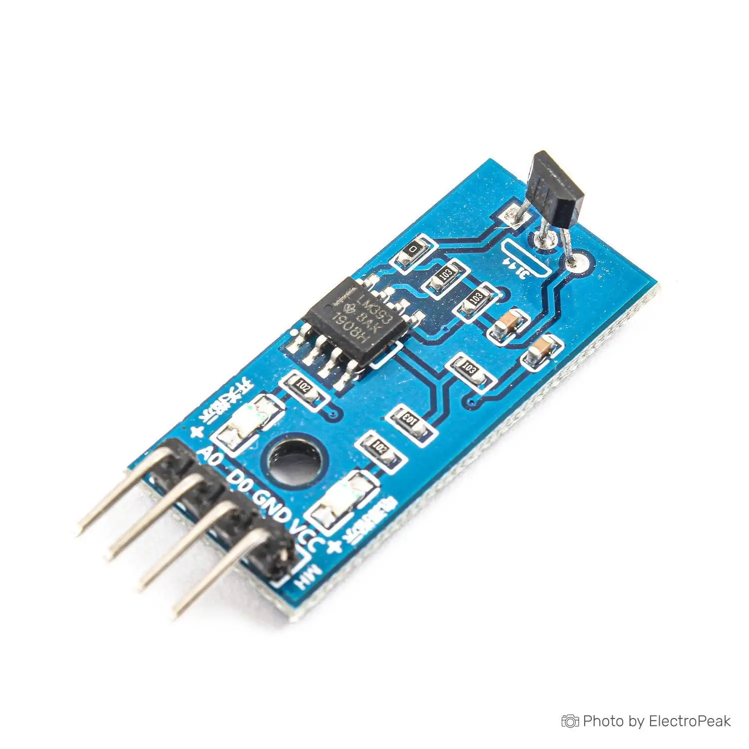 Magnetic float Hall level sensor