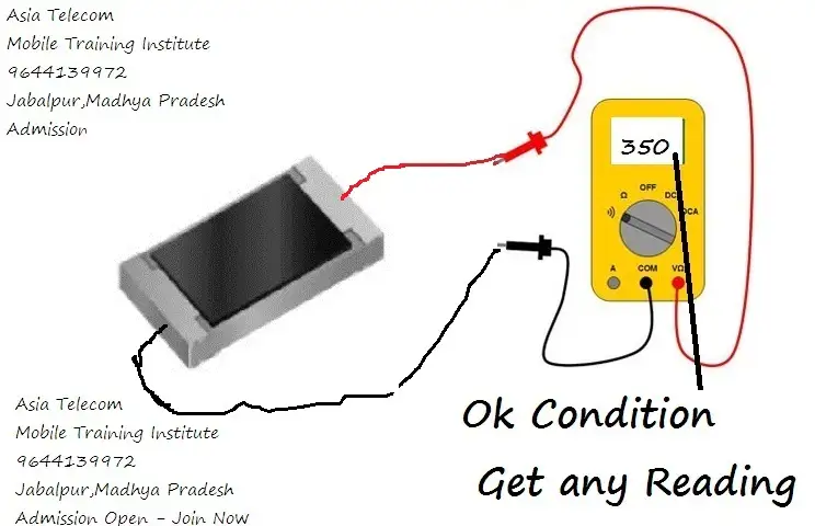 Measuring an SMD resistor with a multimeter