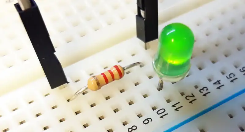 How do I choose the right resistor value for an LED?