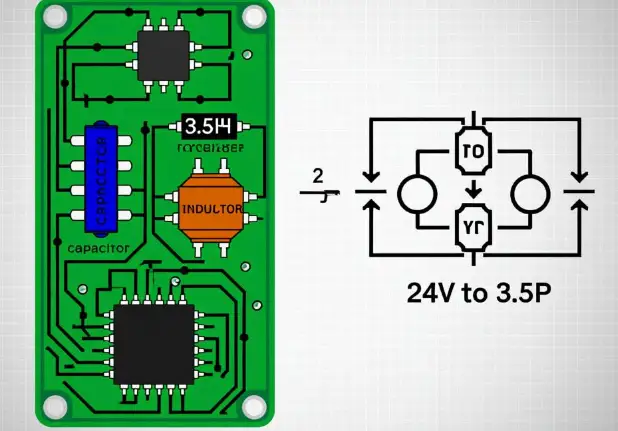 How to design a 24V to 3.3V level conversion circuit?